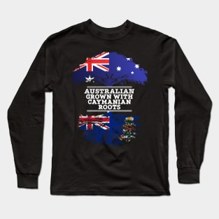 Australian Grown With Caymanian Roots - Gift for Caymanian With Roots From Cayman Islands Long Sleeve T-Shirt